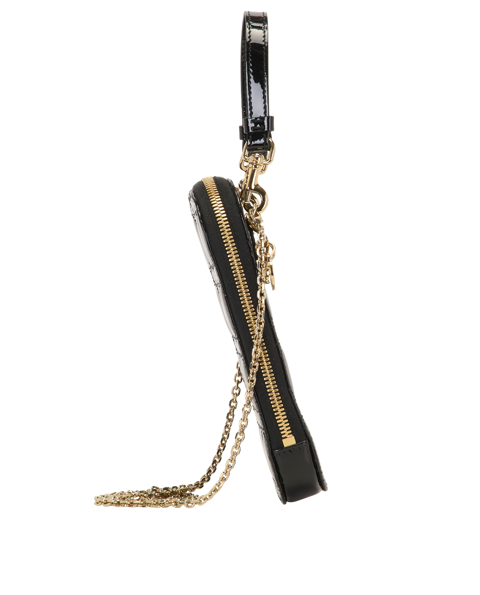 Christian Dior Lady Dior Callin Dior PhoneHolder, &pound;650, Accessories, Blue, Patent Leather, Side view